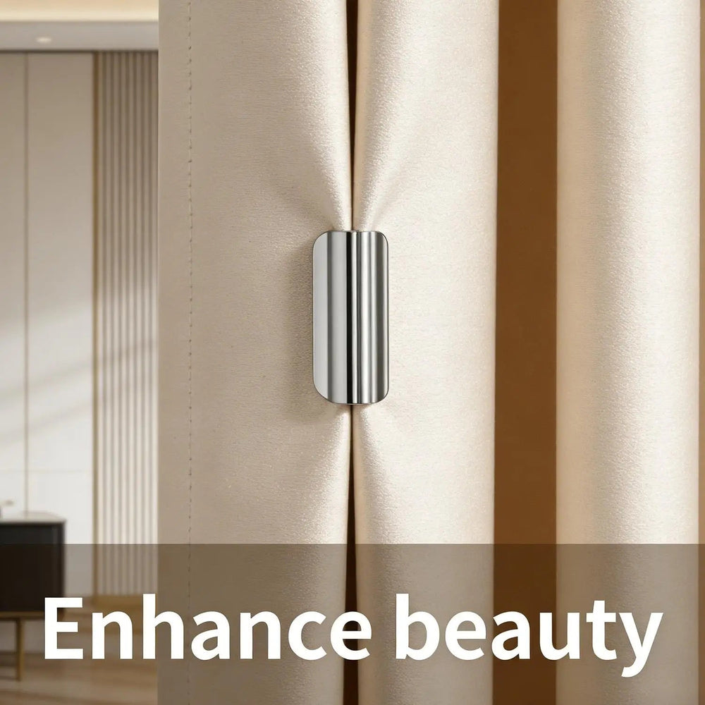 GlideHold® CurtainHolders 2+2 GRATIS: Elegante Minimalistische Magnetische Gordijnhouders