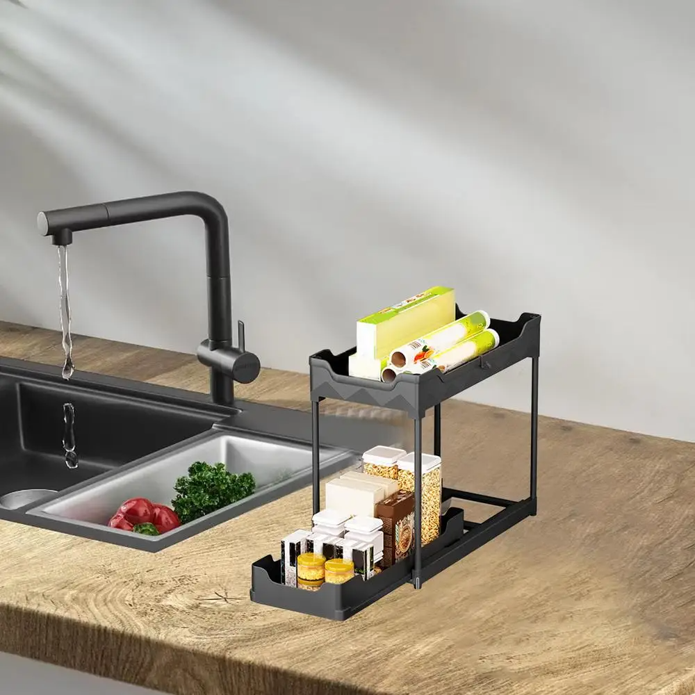 Globetrek° PulloutOrganizer: Multifunctionele Twee-Laags Ruimtebesparende Waterdichte Uitschuifbare Organisator