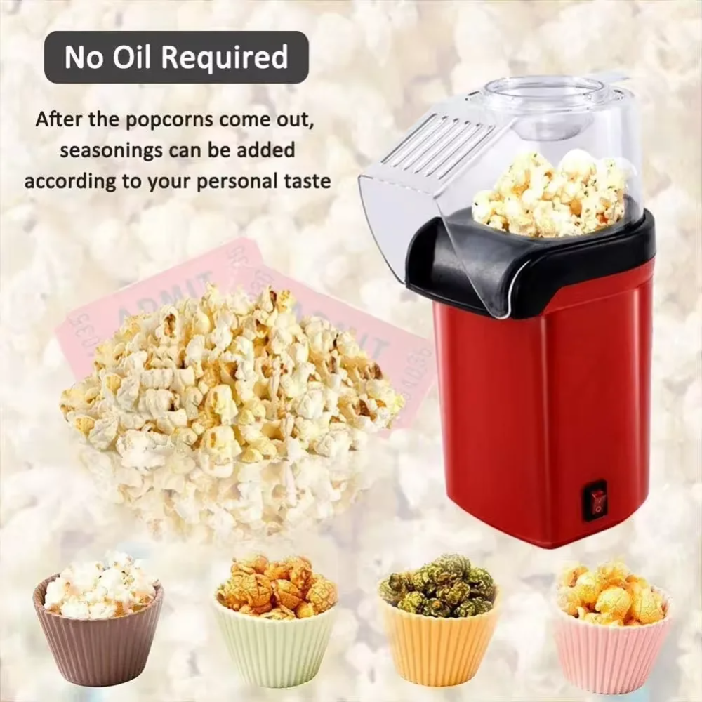 Globetrek° PopcornMaker: Draagbaar Gebruiksvriendelijk Lucht Popcorn Maker