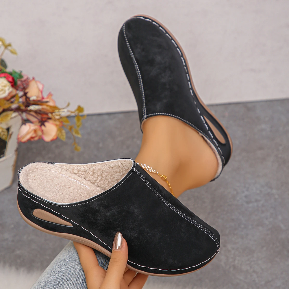 Happy™ WedgeSlippers: Dames Gesloten Teen Eenvoudig Uitglijden-Op Wig Slippers