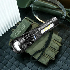 SuperFlashlight 1+1 GRATIS- Multifunctionele Oplaadbare Zaklamp