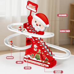 Kletshuts™ SantaSlide: Kerstmis Kerstman Klimmen En Racen Glijbaan Baan Speelgoed