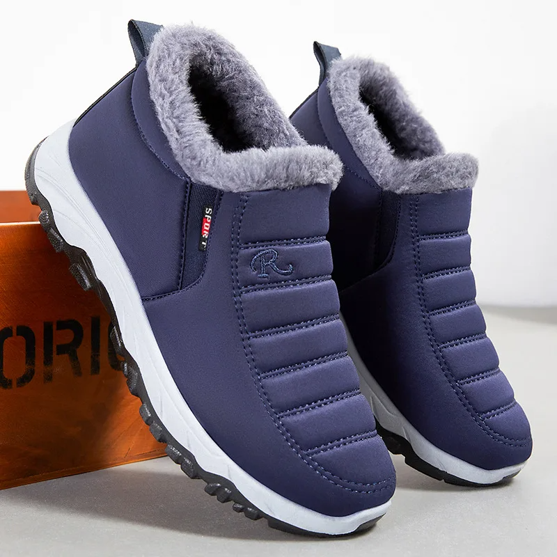 Happy™ WinterBoots:   Heren En Vrouwen Gemakkelijk Uitglijden-Op Fleece Gevoerd Winter Laarzen