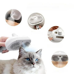 DogCatFri™ PetSteamer: 2-In-1 Spuit Verzorgingsborstel Stoomboot Huisdieren