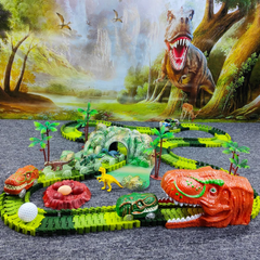 Kletshuts™ DinoTrack – Flexibel Dino Spoor Gebouw Spelen Set
