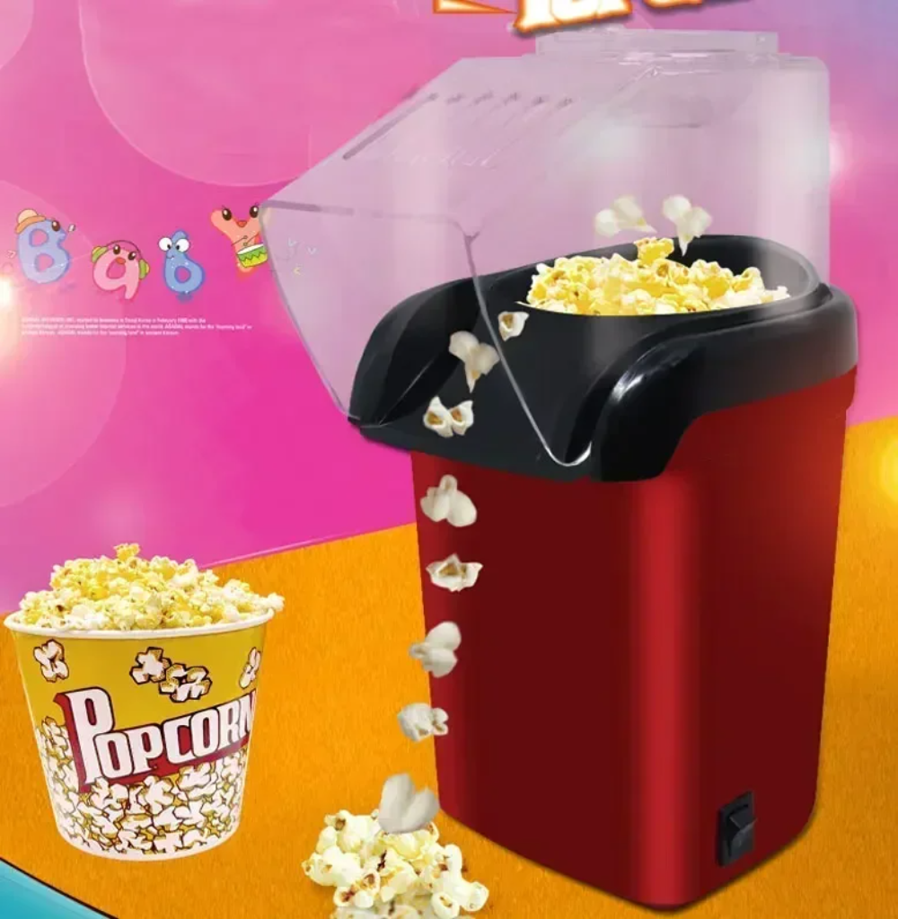 Globetrek° PopcornMaker: Draagbaar Gebruiksvriendelijk Lucht Popcorn Maker