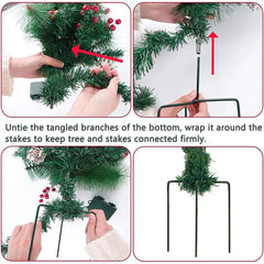 Ledsen™ ChristmasBushes: Buiten LED Verlicht Kerst Struiken Plantenbak Vullers