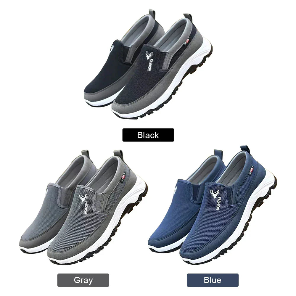 Happy™ EasyShoes: Mannen Stijlvolle Casual Comfortabele Uitglijden-Op Boot Gemakkelijk Schoenen
