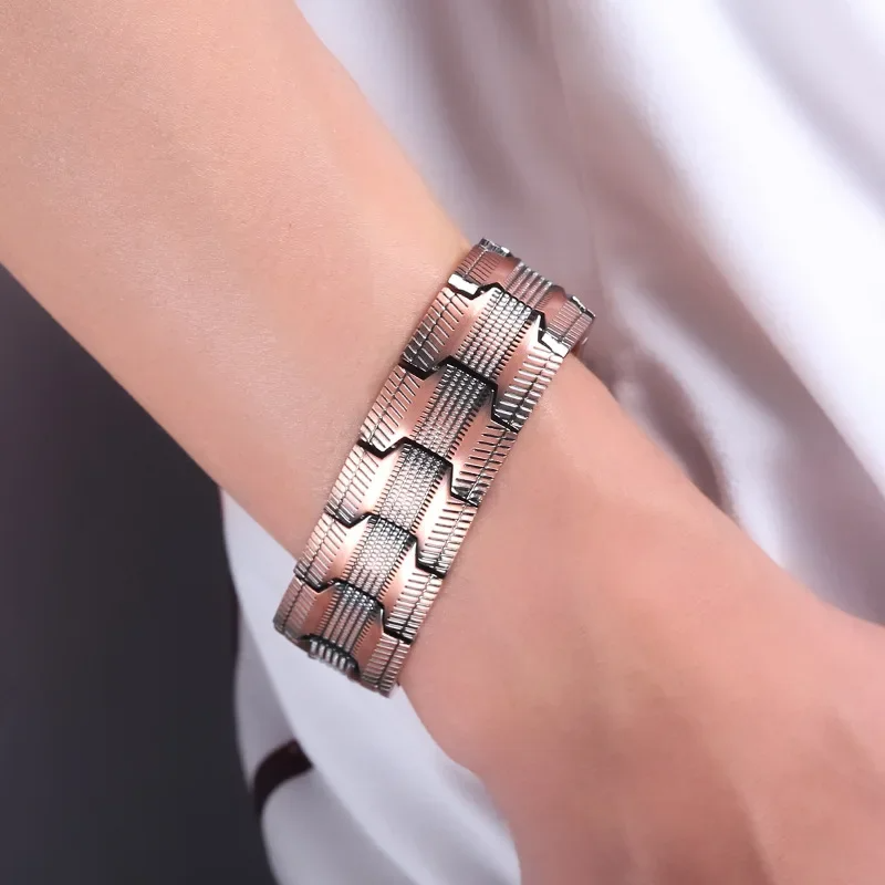Jewelance™ MagneticBracelet 1+1 GRATIS: Premium Drie-Rij Ontwerp Magnetische Armband