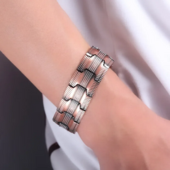 Jewelance™ MagneticBracelet 1+1 GRATIS: Premium Drie-Rij Ontwerp Magnetische Armband