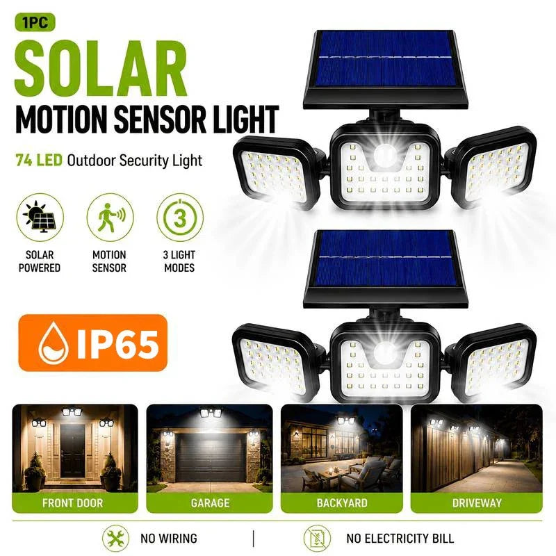 Ledsen™ TripleLights - Eenvoudige Installatie Zonne-Energie Verdrievoudigen Lichten Met Afstandsbediening