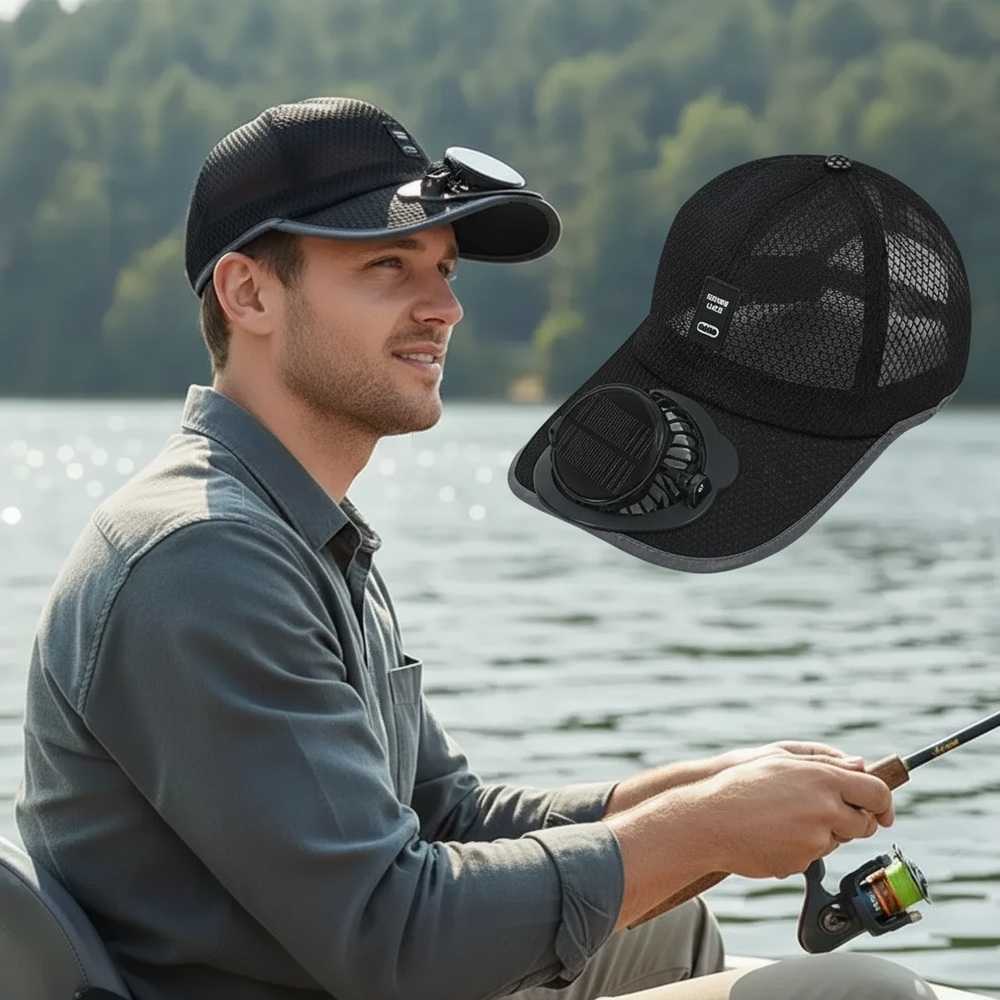 Icone™ CoolingCap: 2 In 1 Stijlvolle Koelfan En Buitenpet