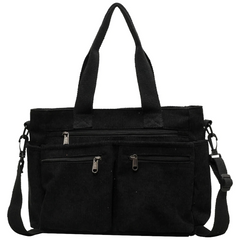 Icone™ CorduroyBag: Grote Capaciteit Unisex Vintage Stijl Corduroy Tas