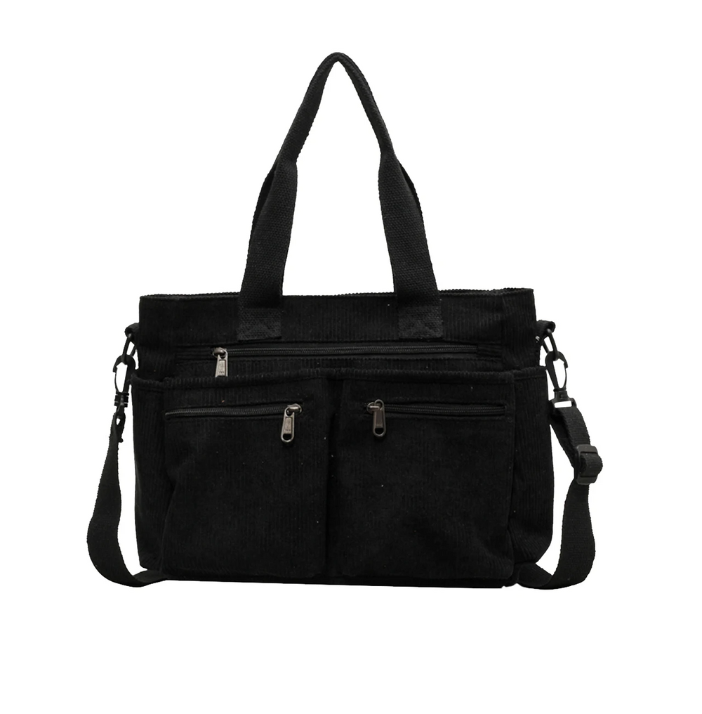 Icone™ CorduroyBag: Grote Capaciteit Unisex Vintage Stijl Corduroy Tas