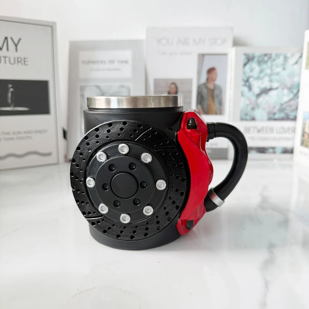 Globetrek° BrakeMug – Auto Liefhebber Racen Geïnspireerd Koffie Rem Mok