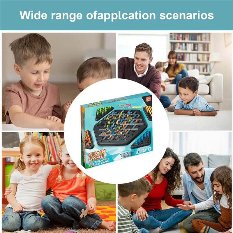 Kletshuts™ ThinkGame - Driehoek Ketting Strategie En Duel Logica Denkspel