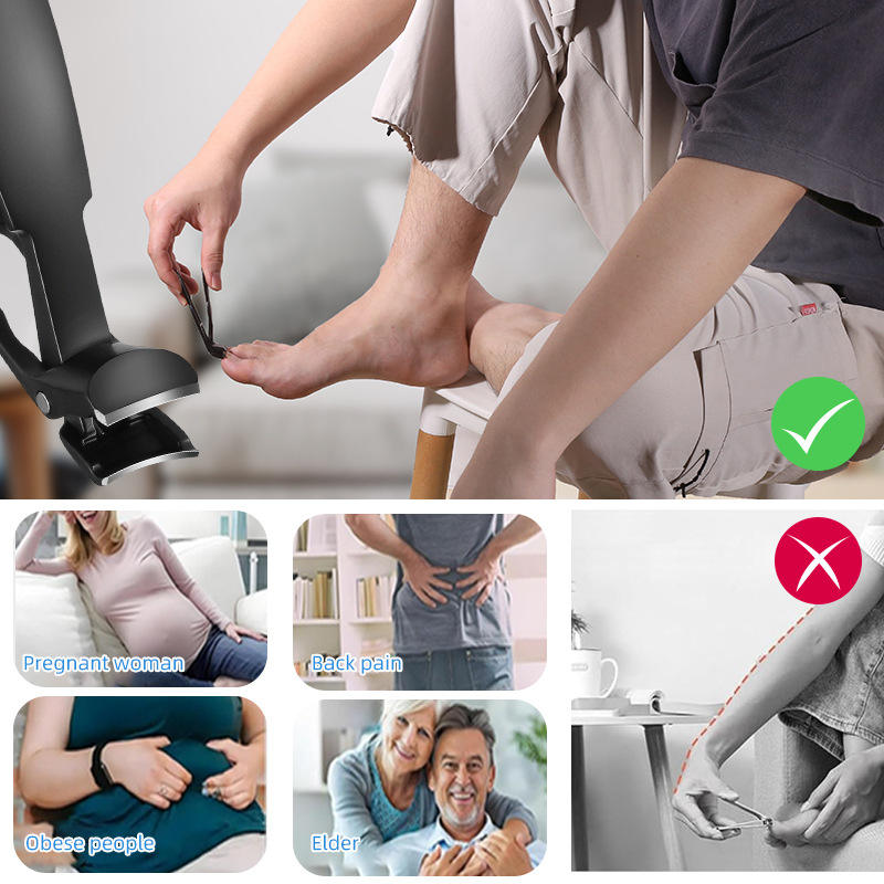 SafeClipper - Ergonomische Veilige Handgreep RVS Nagelknipper Set