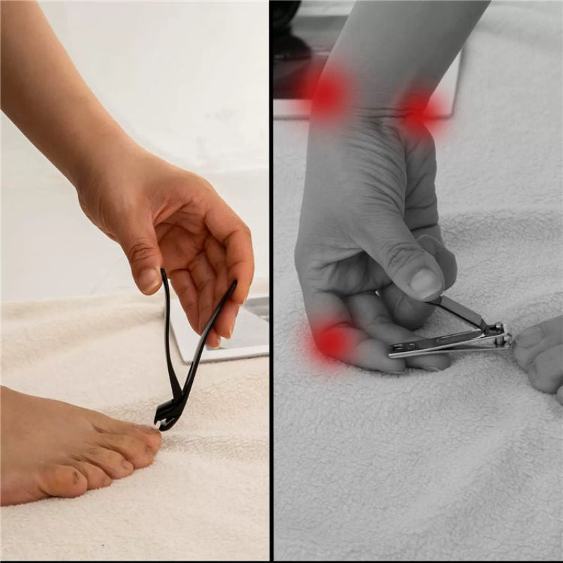 SafeClipper - Ergonomische Veilige Handgreep RVS Nagelknipper Set