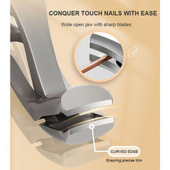 SafeClipper - Ergonomische Veilige Handgreep RVS Nagelknipper Set