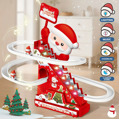 Kletshuts™ SantaSlide: Kerstmis Kerstman Klimmen En Racen Glijbaan Baan Speelgoed