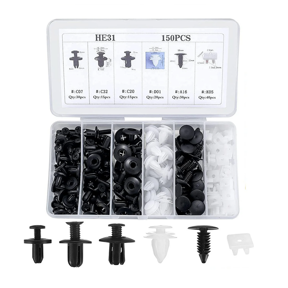 CarClips 1+1 GRATIS – Universele Gebruik Zwaar Uitgevoerd Auto Reparatie Clips
