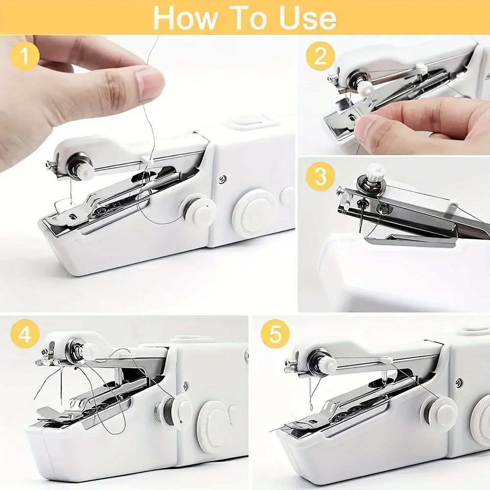 Globetrek° SewingMachine: Handheld Compact Draagbare Mini Naaimachine