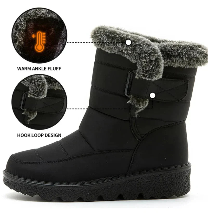 Icone™ PlatformBoots: Dames Warme Comfortabele Platform Laarzen