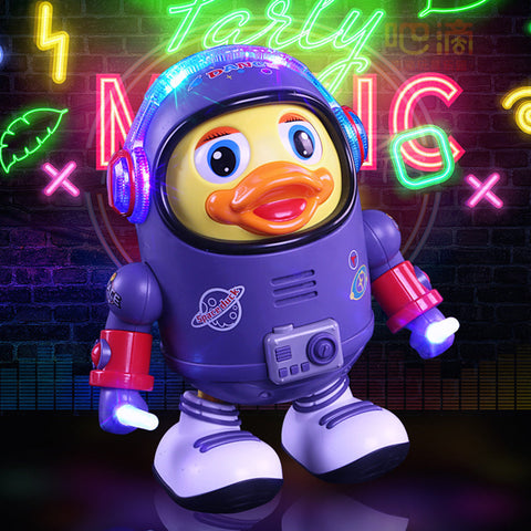Kletshuts™ DancingDuck – Interactief Muzikaal Ruimte Dansende Eend Astronaut Speelgoed