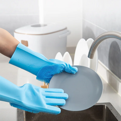 Cleaner Pro° BrushGloves 1+1 GRATIS: Comfortabele Efficiënte Schoonmaakborstel Schrobhandschoenen