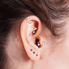 Jewelance™ NoseRing: Elegante Neusjuwelen En Oorbellen Set Voor Dagelijks Gebruik