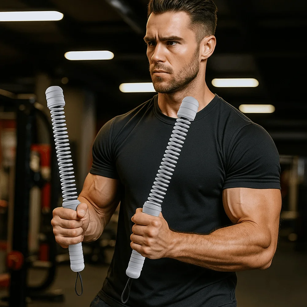 FitnessBar 1+1 GRATIS: Verstelbare Veer Lichaam Training Fitness Staaf Trainer