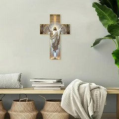 WallCross - Klassieke Elegante Geloof-Inspirerende Wandkruis Woondecoratie