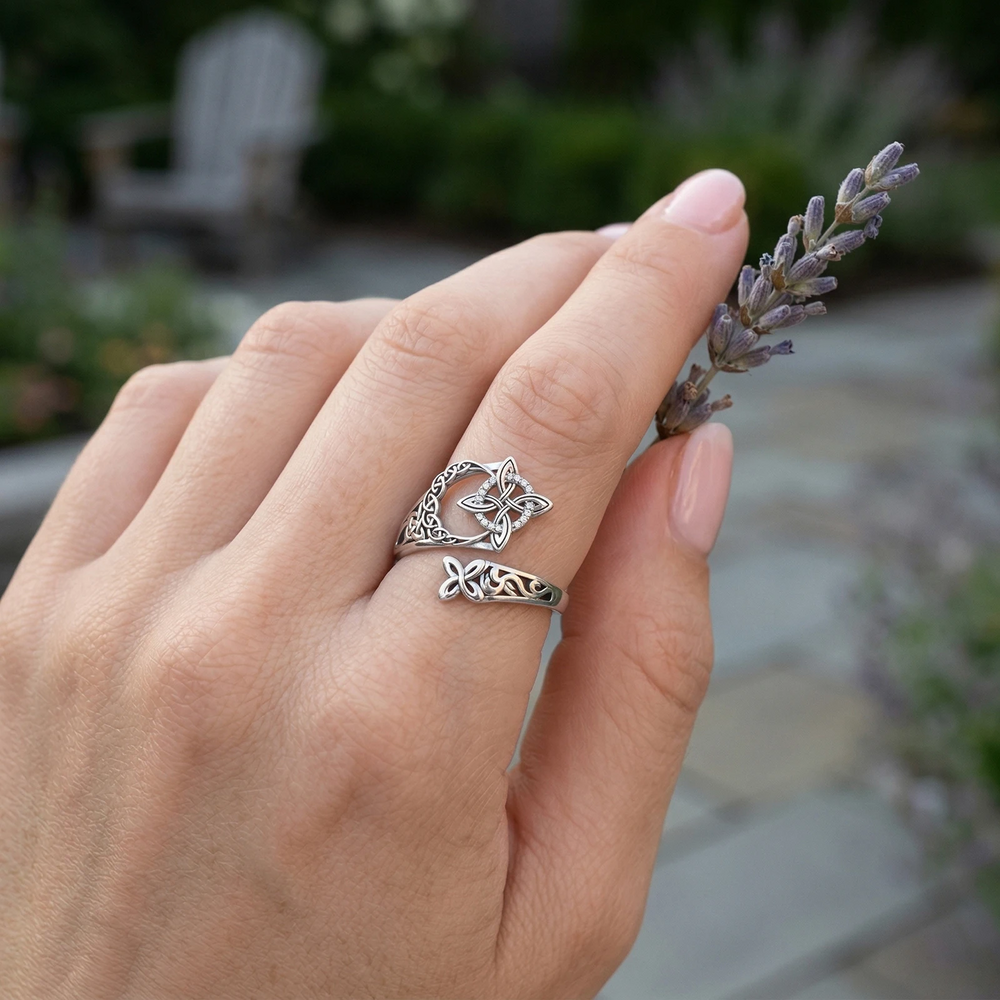 Jewelance™ KnotRing 1+1 GRATIS: Vintage-geïnspireerde Verstelbare Minimalistische Keltische Knoopring