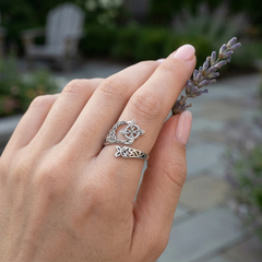 Jewelance™ KnotRing 1+1 GRATIS: Vintage-geïnspireerde Verstelbare Minimalistische Keltische Knoopring