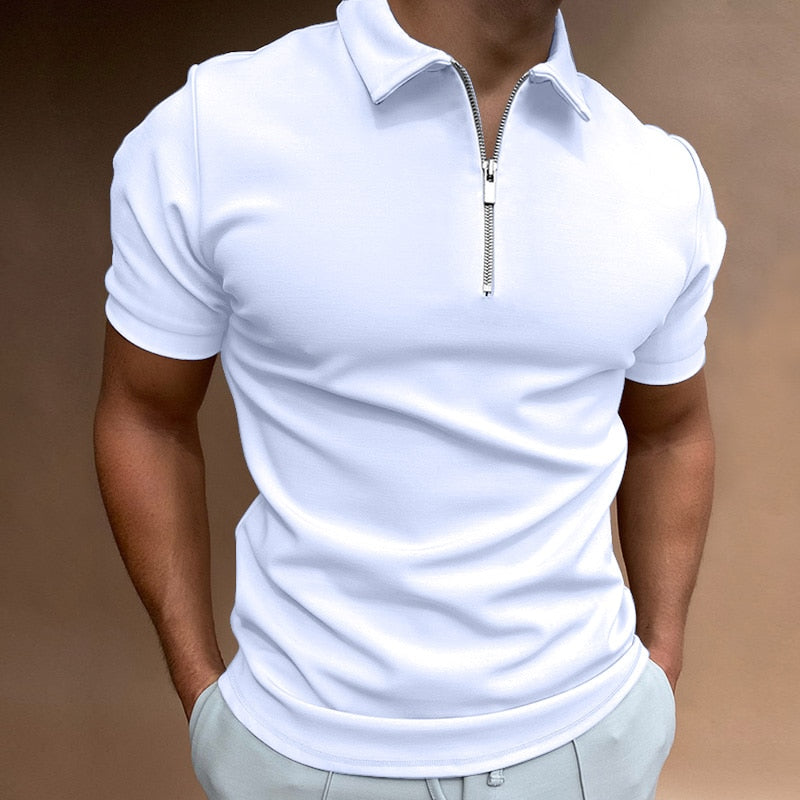 Icone™ ZippedPolo: Klassiek Pasvorm Stijlvol Geritst Polo