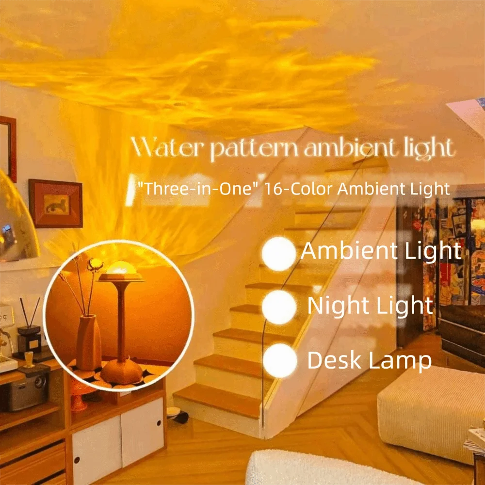 Ledsen™ MagicalLamp: Elegant LED Water-Effect Sfeervol Magisch