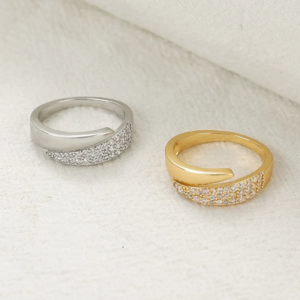 Jewelance™ AdjustableRing 1+1 GRATIS – Elegant Dames Mode Sprankelend Strass Verstelbaar Ring