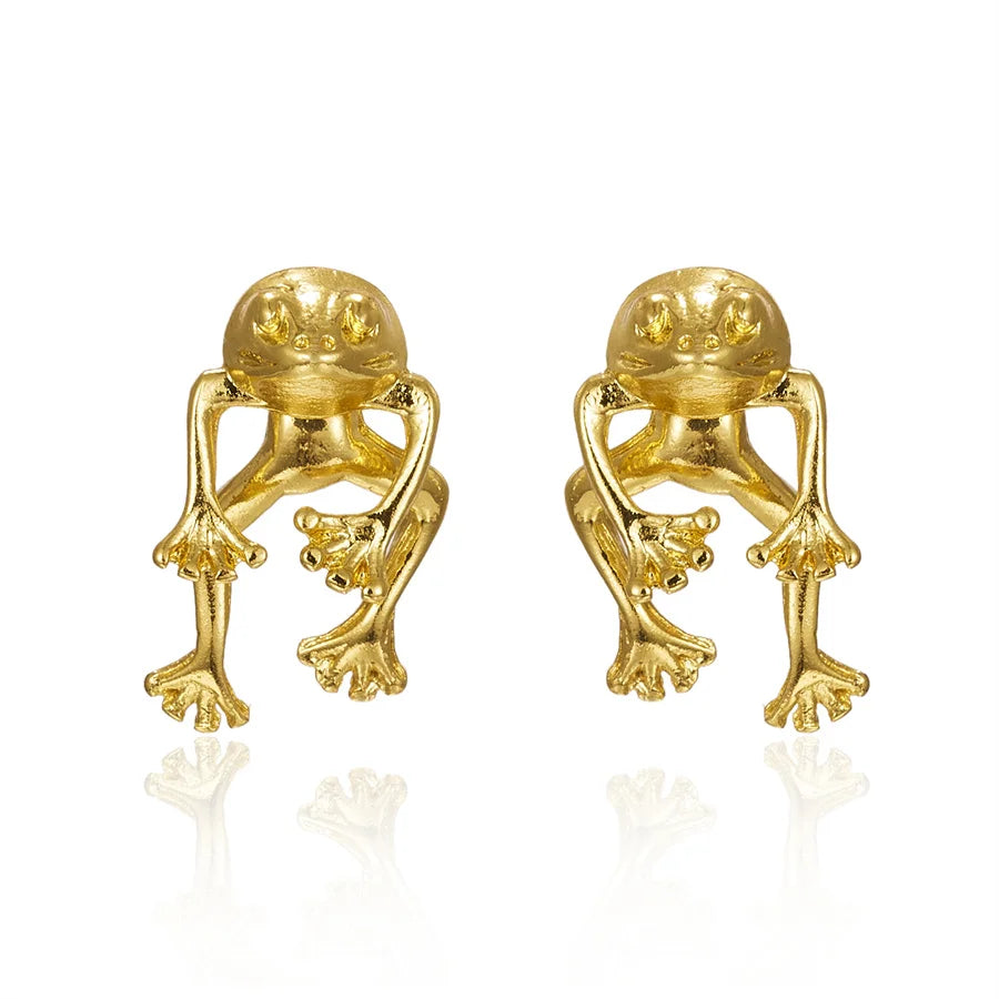 Jewelance™ FrogEarrings 1+1 GRATIS: Schattige Temperament Kikker Stud Oorbellen