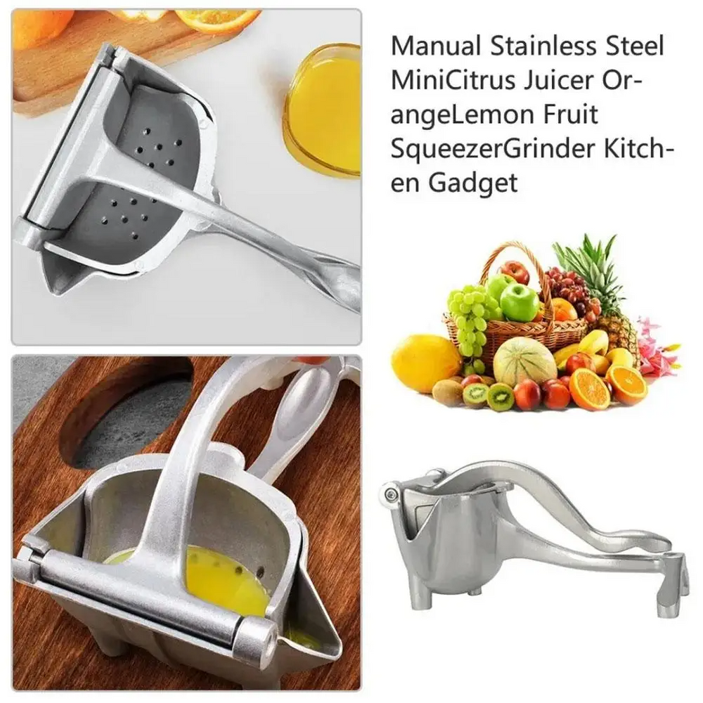 Globetrek° ManualJuicer: Premium Aluminium Hand Pers Vers Fruit Handmatige Sapcentrifuge