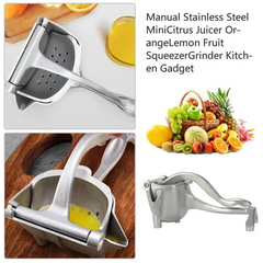Globetrek° ManualJuicer: Premium Aluminium Hand Pers Vers Fruit Handmatige Sapcentrifuge