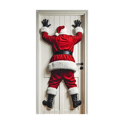 Icone™ HangingSanta: Kerstmis Rugdruppel Hangend Kerstman Deur Versiering