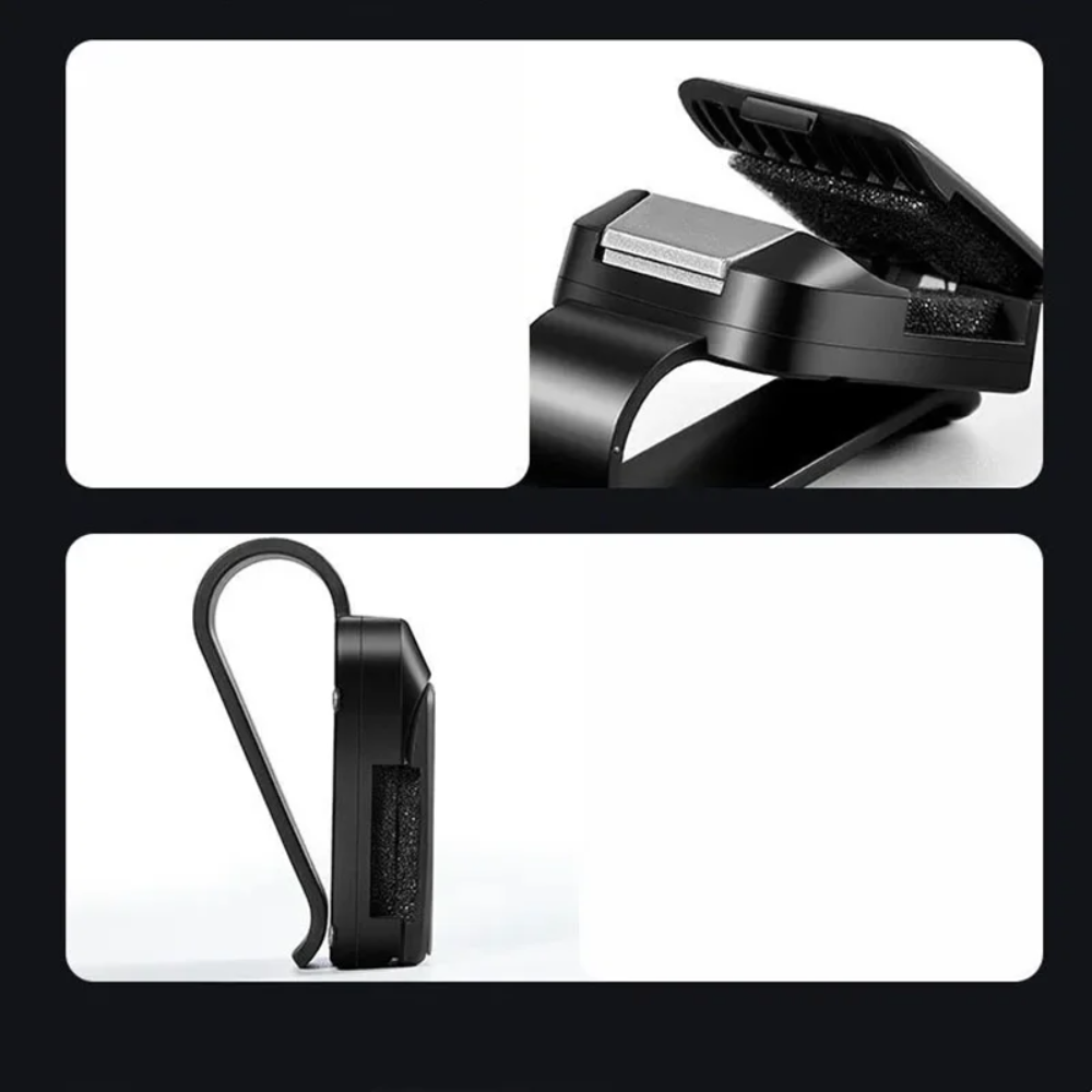 GlideHold® SunglassHolder 1+1 GRATIS: Hoogwaardig Beveiligd GemakkelijkeToegang Zonnebril Houder