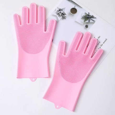 Cleaner Pro° BrushGloves 1+1 GRATIS: Comfortabele Efficiënte Schoonmaakborstel Schrobhandschoenen