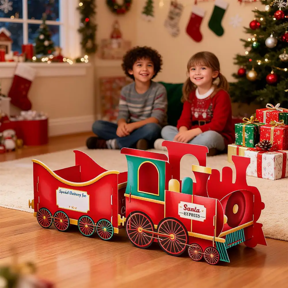 GiftTrain™ - Gepersonaliseerd Magisch Kerstmis Cadeau Trein Versiering