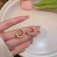Jewelance™ TwistedEarrings 1+1 GRATIS: Elegante Gedraaide Hoepel Parels Mode Oorbellen