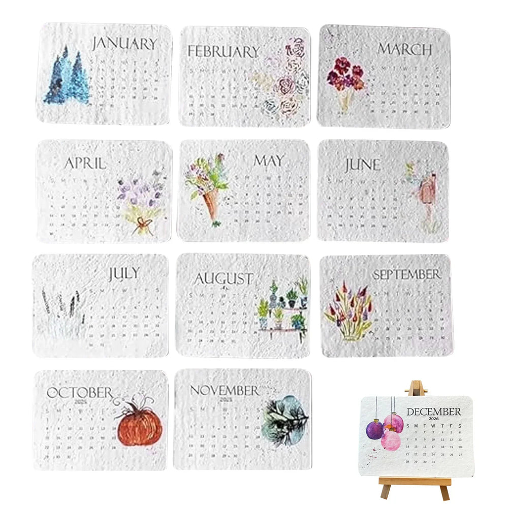 PaperSeeds: Milieuvriendelijk Liefde 2026 Papier Zaad Kalender