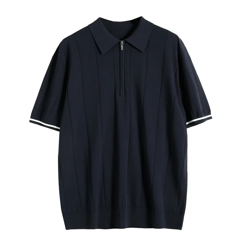 Icone™ CuffPolo - Stijlvol Heren Half-Zip Cuff Polo Shirt