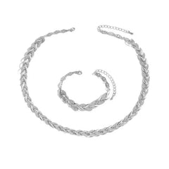 Jewelance™ FashionJewelry: Luxe Wilgen-Geïnspireerd Armband En Ketting Mode Sieraden Set