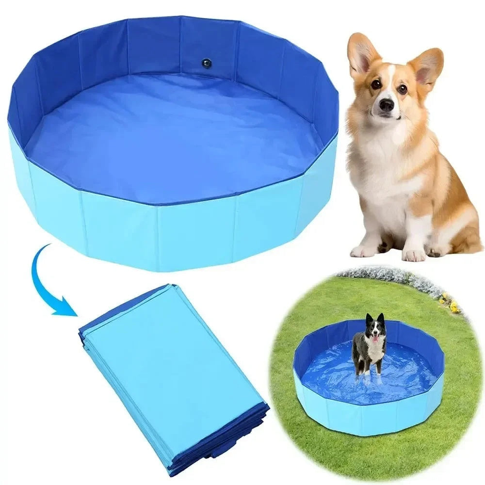 DogFri™ PawPool: Hond Bad En Plons Plezier Opvouwbaar Huisdier Zwemmen Zwembad