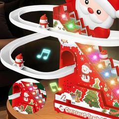 Kletshuts™ SantaSlide: Kerstmis Kerstman Klimmen En Racen Glijbaan Baan Speelgoed